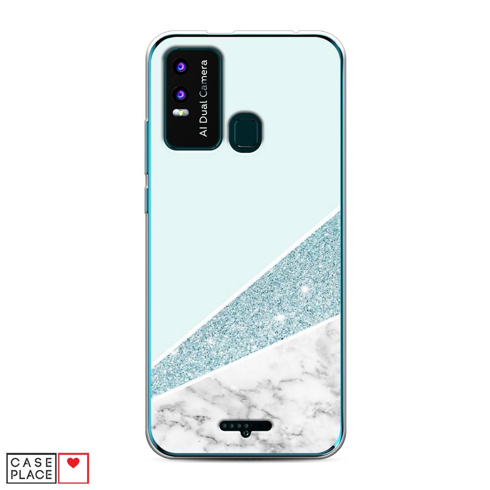 

Чехол Awog на BQ 6630L Magic L / BQ 6630L Мэджик L "Мрамор с голубыми блестками", Разноцветный, 201650-3