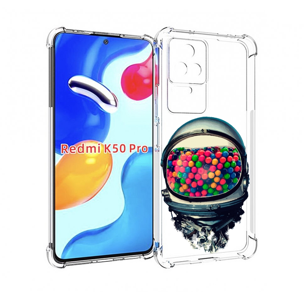 

Чехол MyPads шлем космонавта для Xiaomi Redmi K50 / K50 Pro, Прозрачный, Tocco