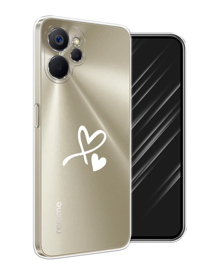 

Чехол Awog на Realme 9i 5G/10T 5G "Сердечко минимализм", Белый, 2513950-6