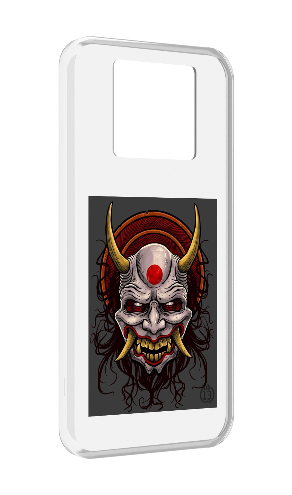 

Чехол MyPads маска с клыками и рогами для Black Shark 3 5G / Black Shark 3S, Прозрачный, Tocco