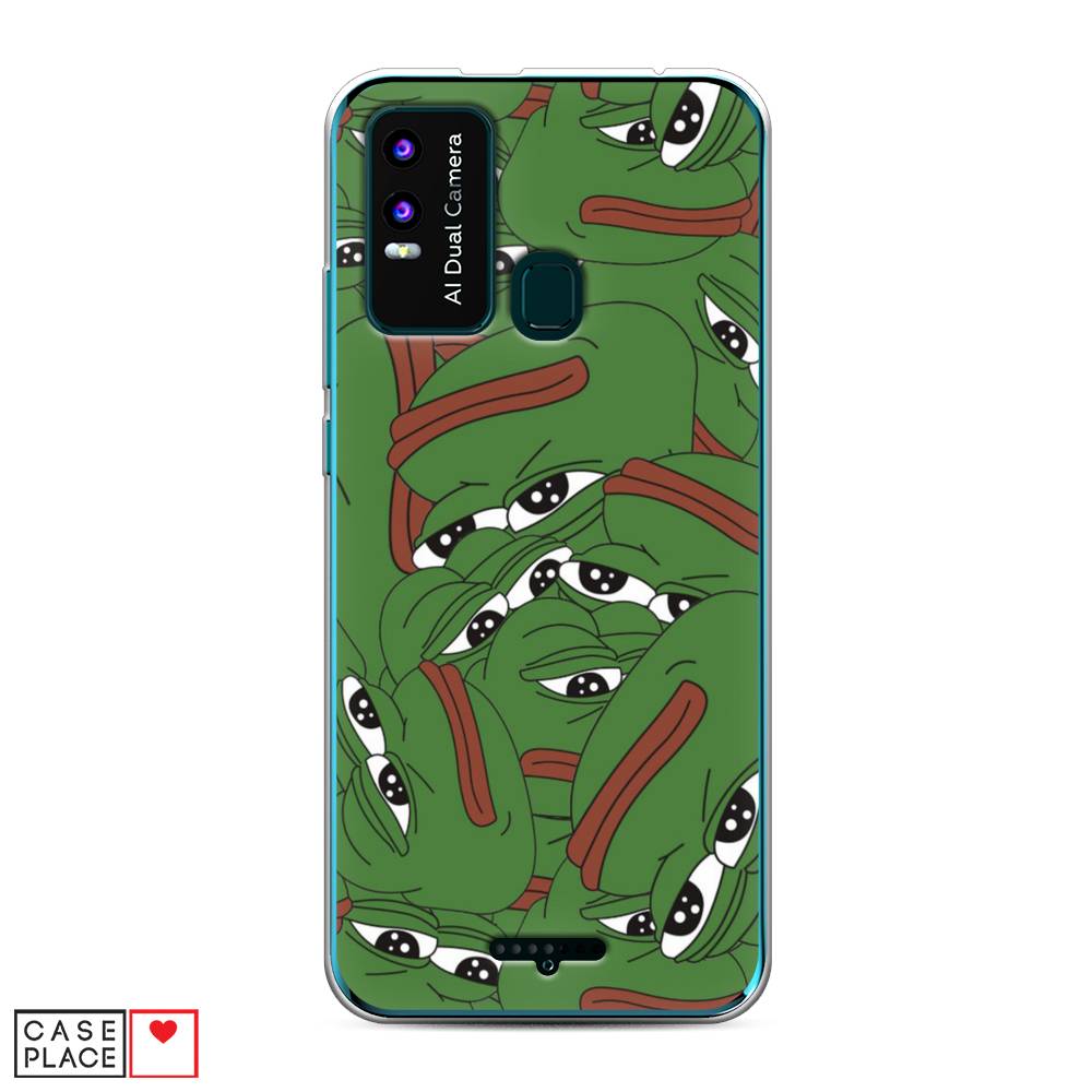 

Чехол Awog на BQ 6630L Magic L / BQ 6630L Мэджик L "Печальный frog", Разноцветный, 201650-9