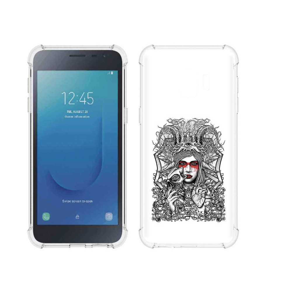 фото Чехол mypads tocco для samsung galaxy j2 core грусная девушка (pt124748.583.302)