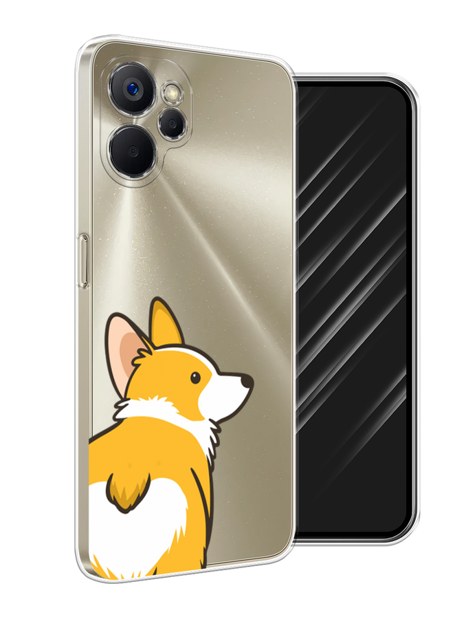 

Чехол Awog на Realme 9i 5G/10T 5G "Корги следуй за мной", Желтый;бежевый;белый, 2513950-2