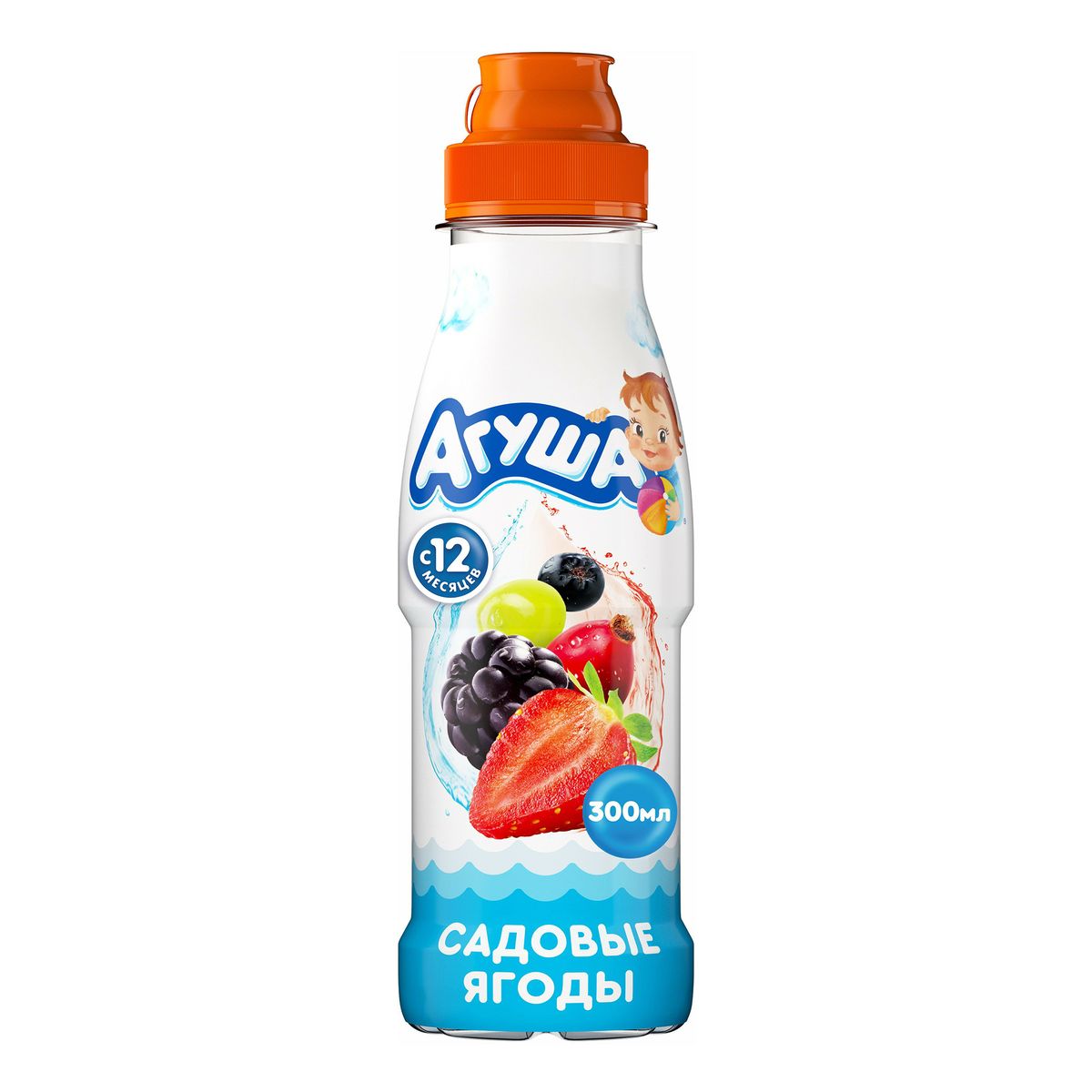 Напиток сокосодержащий для детей Агуша Садовые ягоды с 12 месяцев 0,3 л