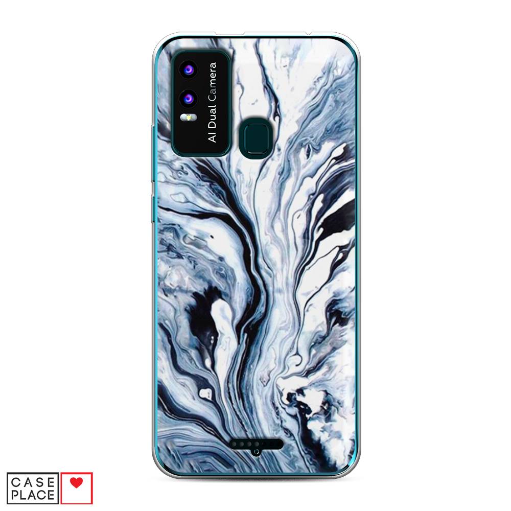

Чехол Awog на BQ 6630L Magic L / BQ 6630L Мэджик L "Голубой минерал мрамор", Разноцветный, 201650-3