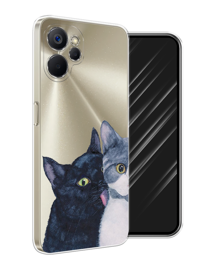 

Чехол Awog на Realme 9i 5G/10T 5G "Кошачья любовь", Синий, 2513950-1