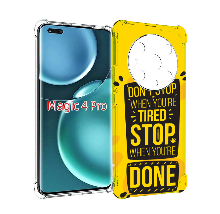 

Чехол MyPads yellow-done для Honor Magic4 Pro, Прозрачный, Tocco