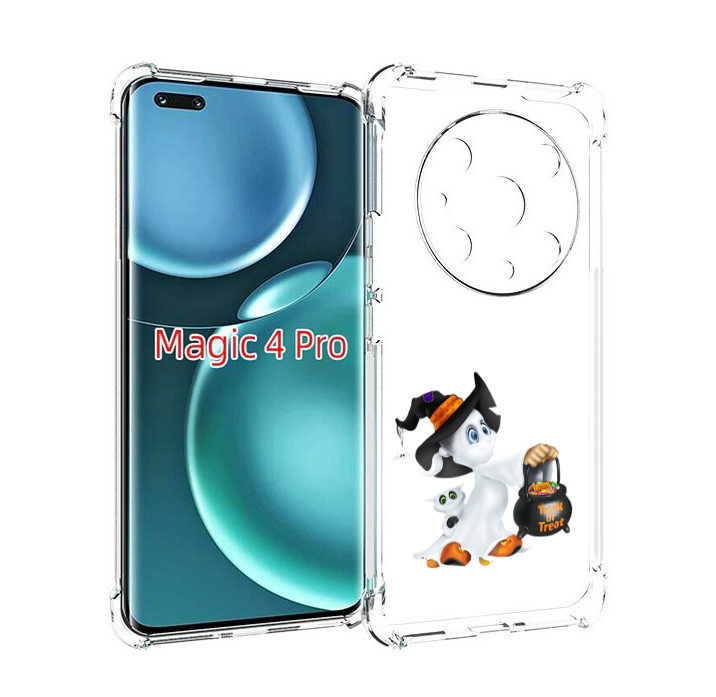 

Чехол MyPads Маленький призрак для Honor Magic4 Pro, Прозрачный, Tocco