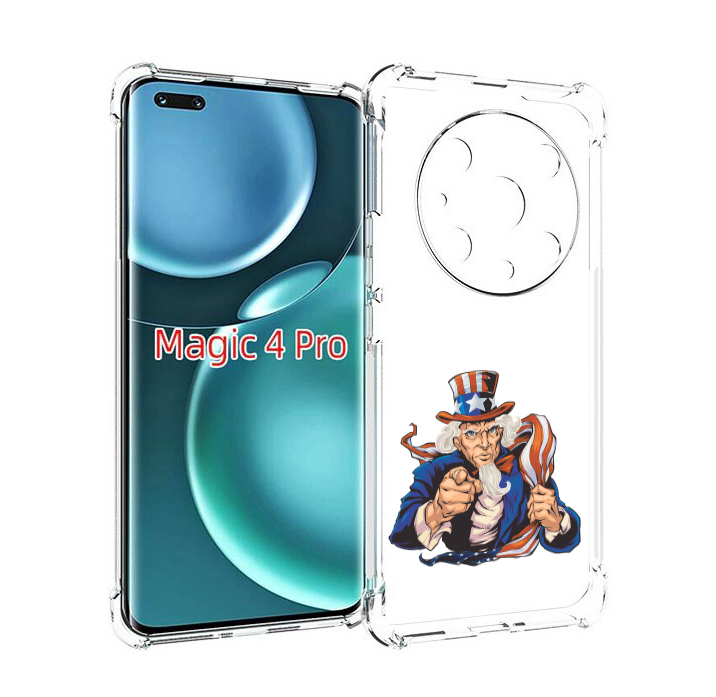 

Чехол MyPads Американский-дед для Honor Magic4 Pro, Прозрачный, Tocco