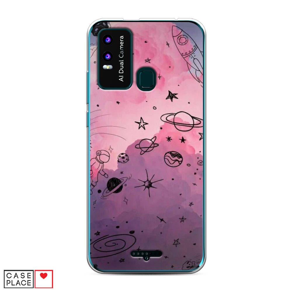 

Чехол Awog на BQ 6630L Magic L / BQ 6630L Мэджик L "Радуга планет 3", Разноцветный, 201650-4
