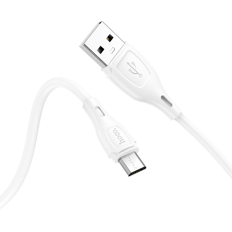 

Кабель USB HOCO X61 Ultimate silicone USB - Micro USB 2.4А, 1м, белый