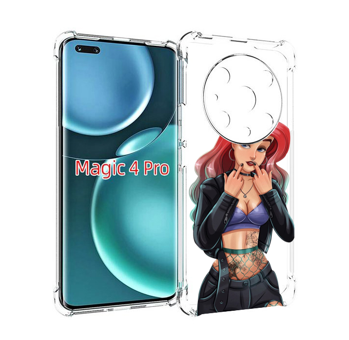 

Чехол MyPads Ариэль-русалочка-готика для Honor Magic4 Pro, Прозрачный, Tocco