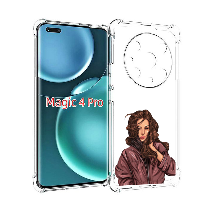 

Чехол MyPads Арт-рисунок-девушки для Honor Magic4 Pro, Прозрачный, Tocco