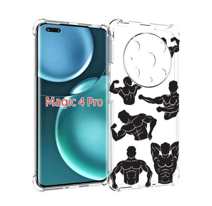 

Чехол MyPads Атлет мужской для Honor Magic4 Pro, Прозрачный, Tocco
