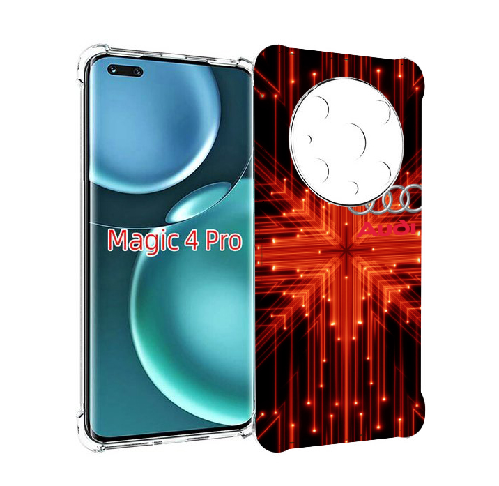 

Чехол MyPads Ауди-на-неоновом-фоне для Honor Magic4 Pro, Прозрачный, Tocco