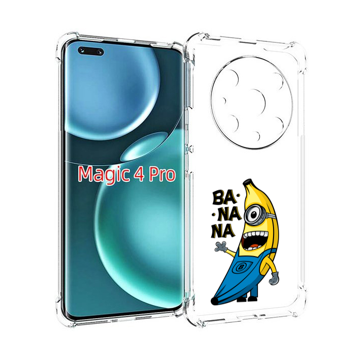 

Чехол MyPads Банана-миньон для Honor Magic4 Pro, Прозрачный, Tocco