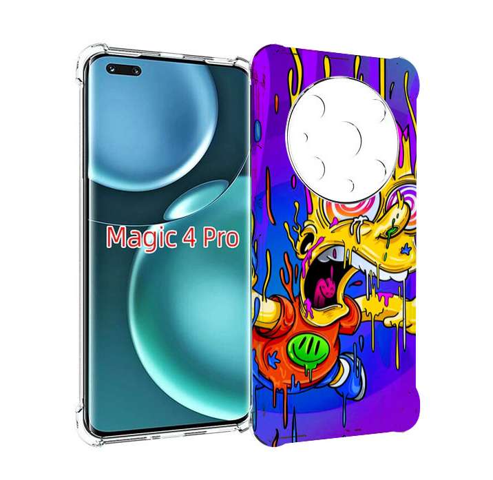 

Чехол MyPads Барт-арт-стрит для Honor Magic4 Pro, Прозрачный, Tocco
