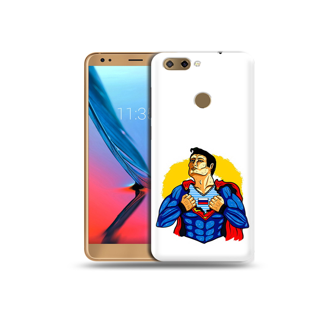 Чехол MyPads Tocco для ZTE Blade V9 русский супермен (PT106427.464.591)