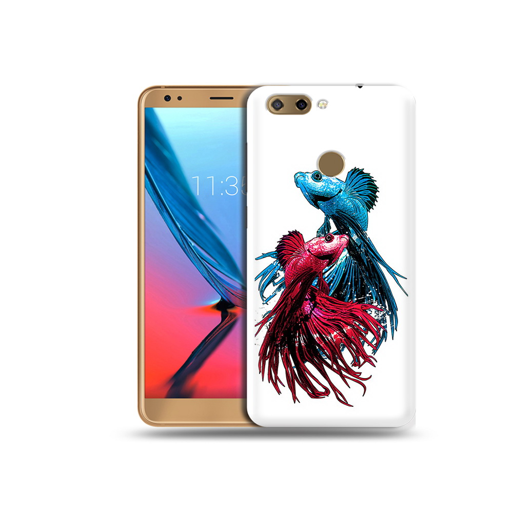 

Чехол MyPads Tocco для ZTE Blade V9 рыбы петушки (PT106427.464.592), Прозрачный, Tocco