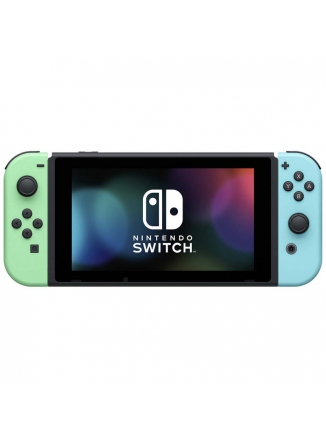 Nintendo Игровая приставка Switch 32 ГБ, Animal Crossing New Horizons Edition синий/