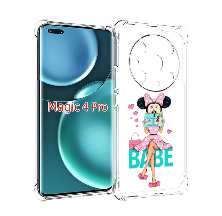 

Чехол MyPads Бейби-микки для Honor Magic4 Pro, Прозрачный, Tocco