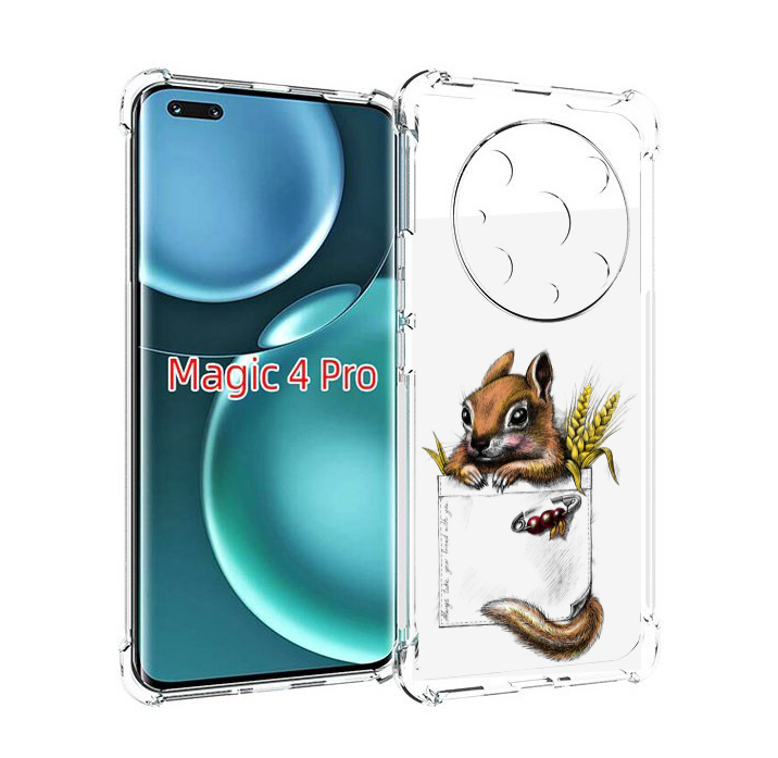 

Чехол MyPads Белочка для Honor Magic4 Pro, Прозрачный, Tocco