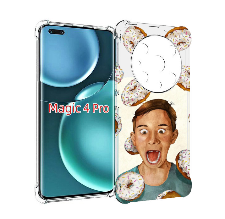 

Чехол MyPads Бешенные-пончики для Honor Magic4 Pro, Прозрачный, Tocco