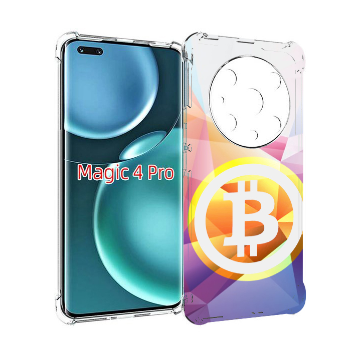 Чехол MyPads Биткоин для Honor Magic4 Pro