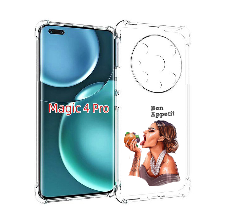

Чехол MyPads Бон-аппетит для Honor Magic4 Pro, Прозрачный, Tocco
