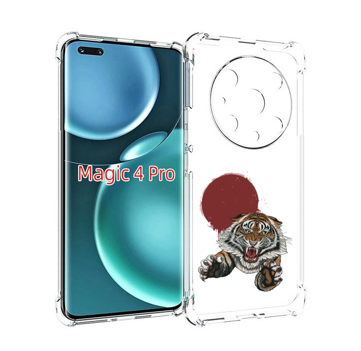 

Чехол MyPads Бросок тигра для Honor Magic4 Pro, Прозрачный, Tocco