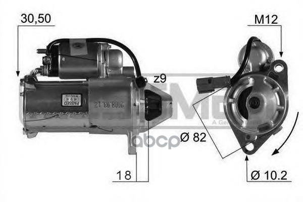 

Стартер ERA 12v 1,1kW 220119