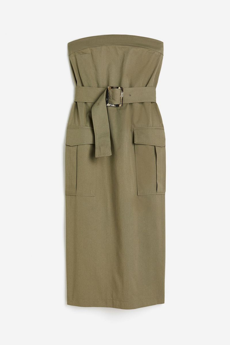 

Платье женское H&M 1231080 хаки 38 EU, 1231080