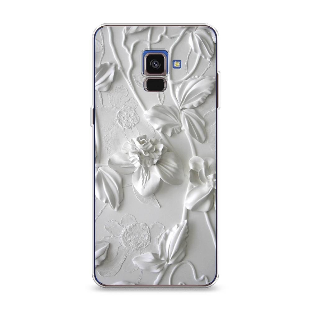 

Чехол Awog на Samsung Galaxy A8 2018 "Гипсовые цветы", 25450-7
