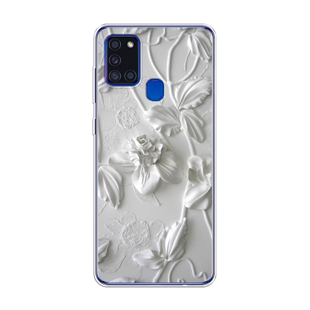 

Чехол Awog на Samsung Galaxy A21s / Самсунг A21s "Гипсовые цветы", 2100250-7