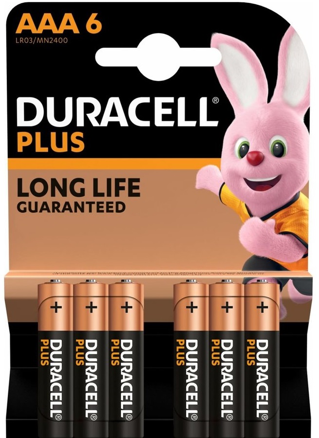 

Duracell PLUS AAA (6шт)