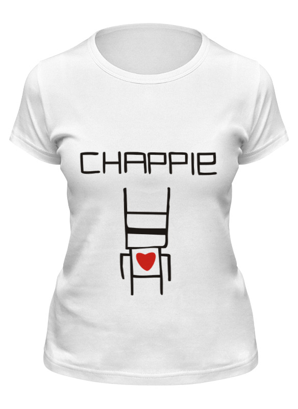 

Футболка женская Printio Чаппи (chappie) белая 2XL, Белый, Чаппи (chappie)