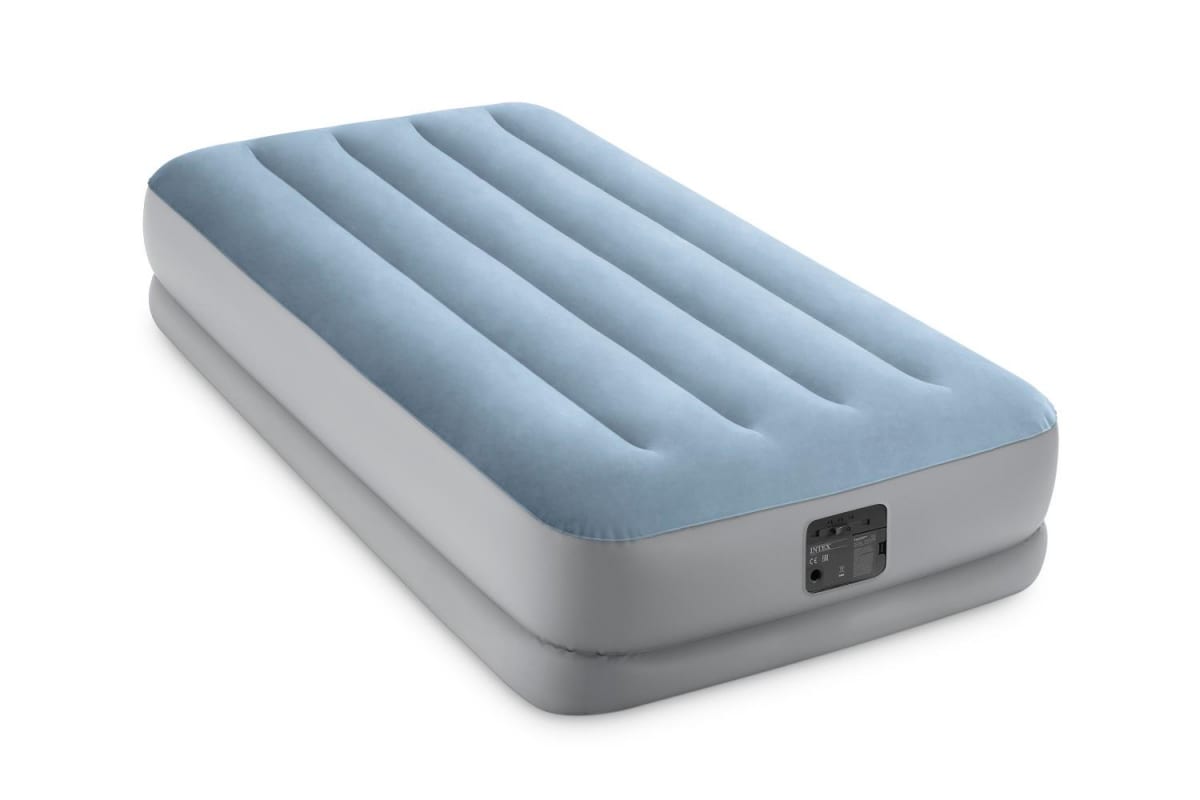 фото Надувная кровать intex raised comfort airbed (twin), 99x191х36см, с насосом 64166