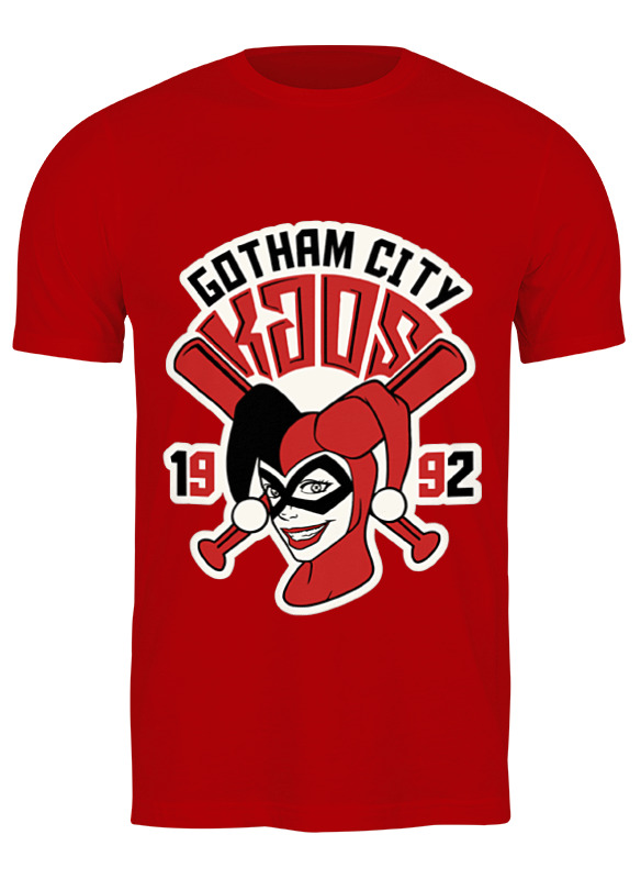 

Футболка мужская Printio Харли квинн (harley quinn) красная 2XL, Харли квинн (harley quinn)
