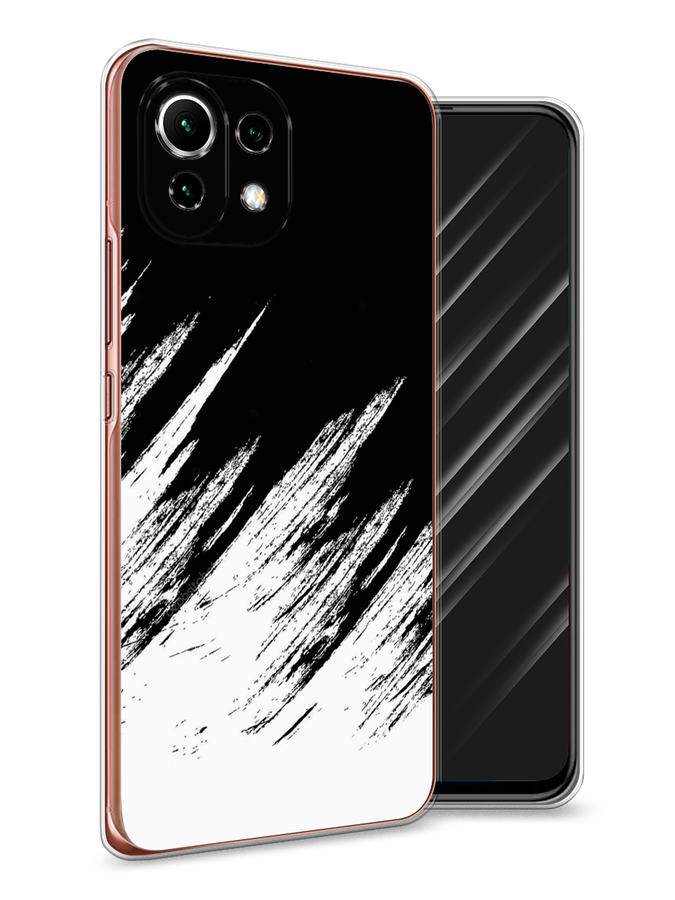 

Чехол Awog на Xiaomi Mi 11 Lite/5G NE "Черно белые брызги", Разноцветный, 311750-3