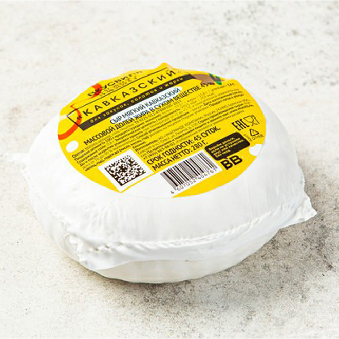 Сыр мягкий ВкусВилл Кавказский 45% 280 г