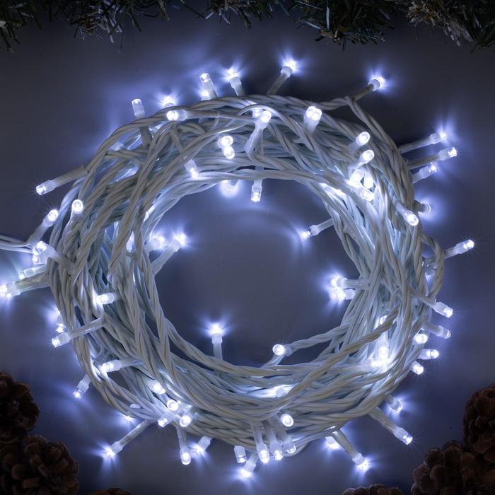 

Световая гирлянда новогодняя Luazon Lighting нить 10 м белый, нить