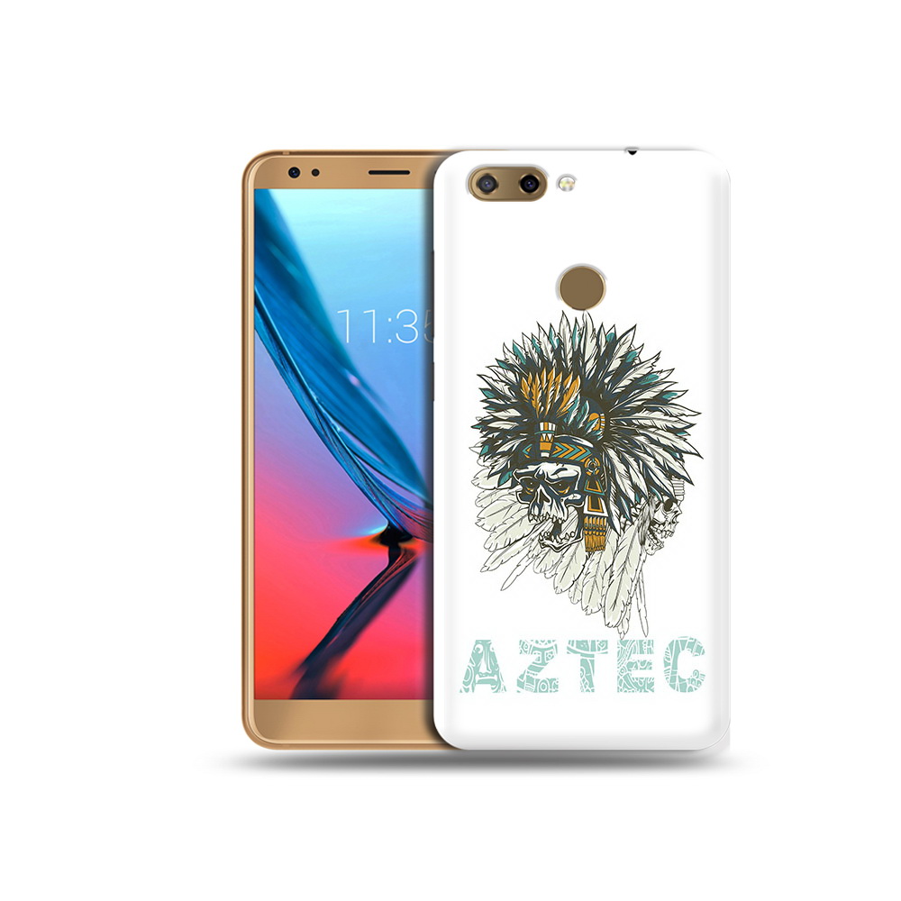 

Чехол MyPads Tocco для ZTE Blade V9 скелет индеец (PT106427.464.602), Прозрачный, Tocco