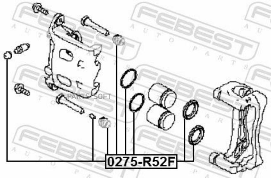 

Ремкомплект Суппорта Тормозного Переднего 0275-R52F