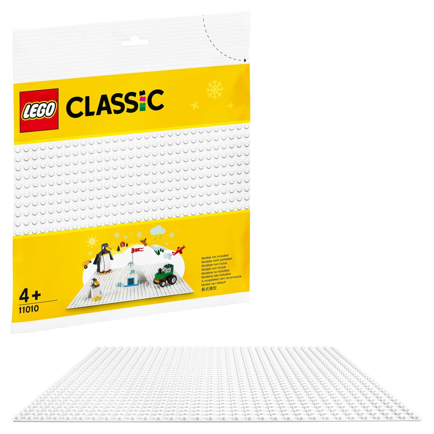 фото Конструктор lego classic пластина базовая белая 11010