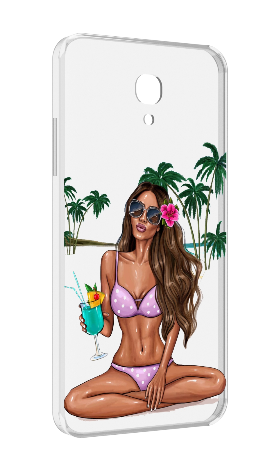 

Чехол MyPads Гавайская-девушка женский для Lenovo Vibe P2 5.5 (P2a42), Прозрачный, Tocco