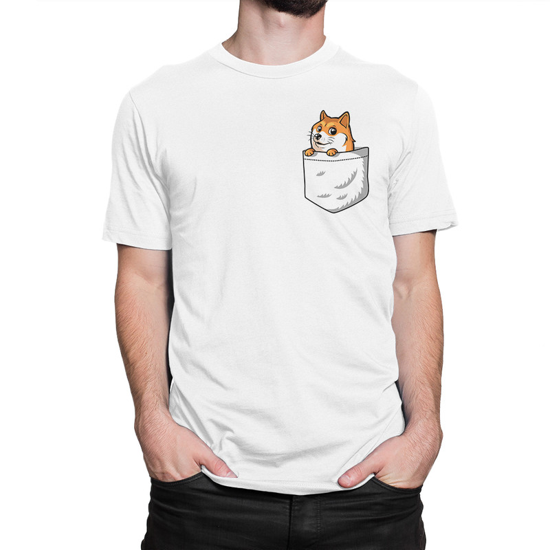 

Футболка мужская Dream Shirts Собакен в Кармашке белая L, Белый, Собакен в Кармашке