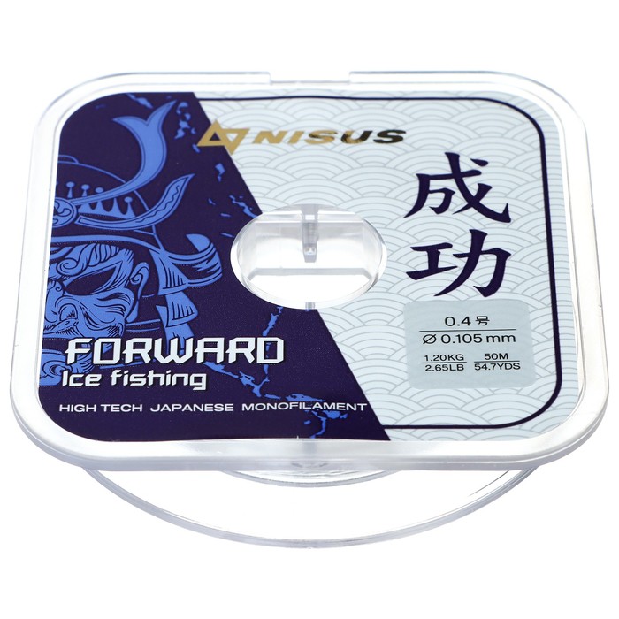 Леска Forward Ice Fishing, 0,105 мм/50 м, Nylon Transparent (N-FIF-0.105-50) Nisus