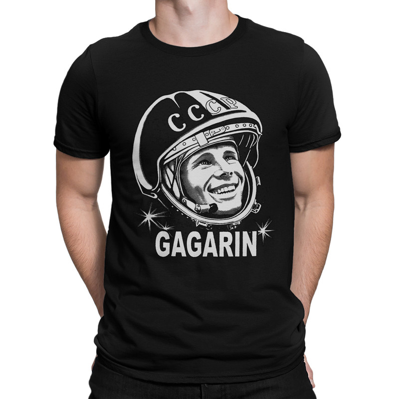 

Футболка мужская Dream Shirts Гагарин черная XS, Черный, Гагарин