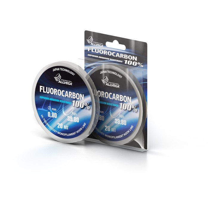 

Леска монофильная ALLVEGA "FX Fluorocarbon 100%" 20м 0,80мм, 39,8кг, флюорокарбон 100%, Прозрачный, FX Fluorocarbon 100%