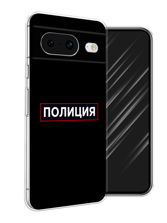 

Чехол Awog на Google Pixel 8 "Police logo", Черный;белый;красный, 271550-5